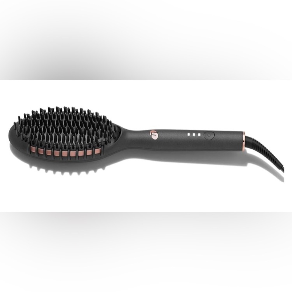 T3 Edge Heated Smoothing, Styling & Straightening Brush w3 Heat Settings, NWT